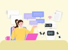 미래와 로봇 이미지